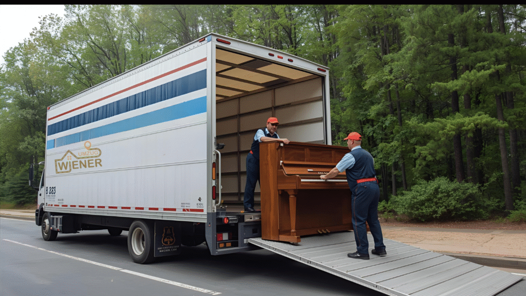 Klaviertransport in Wien